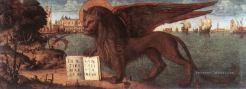 lion Tableau Peinture - Le Lion de Saint Marc Vittore Carpaccio